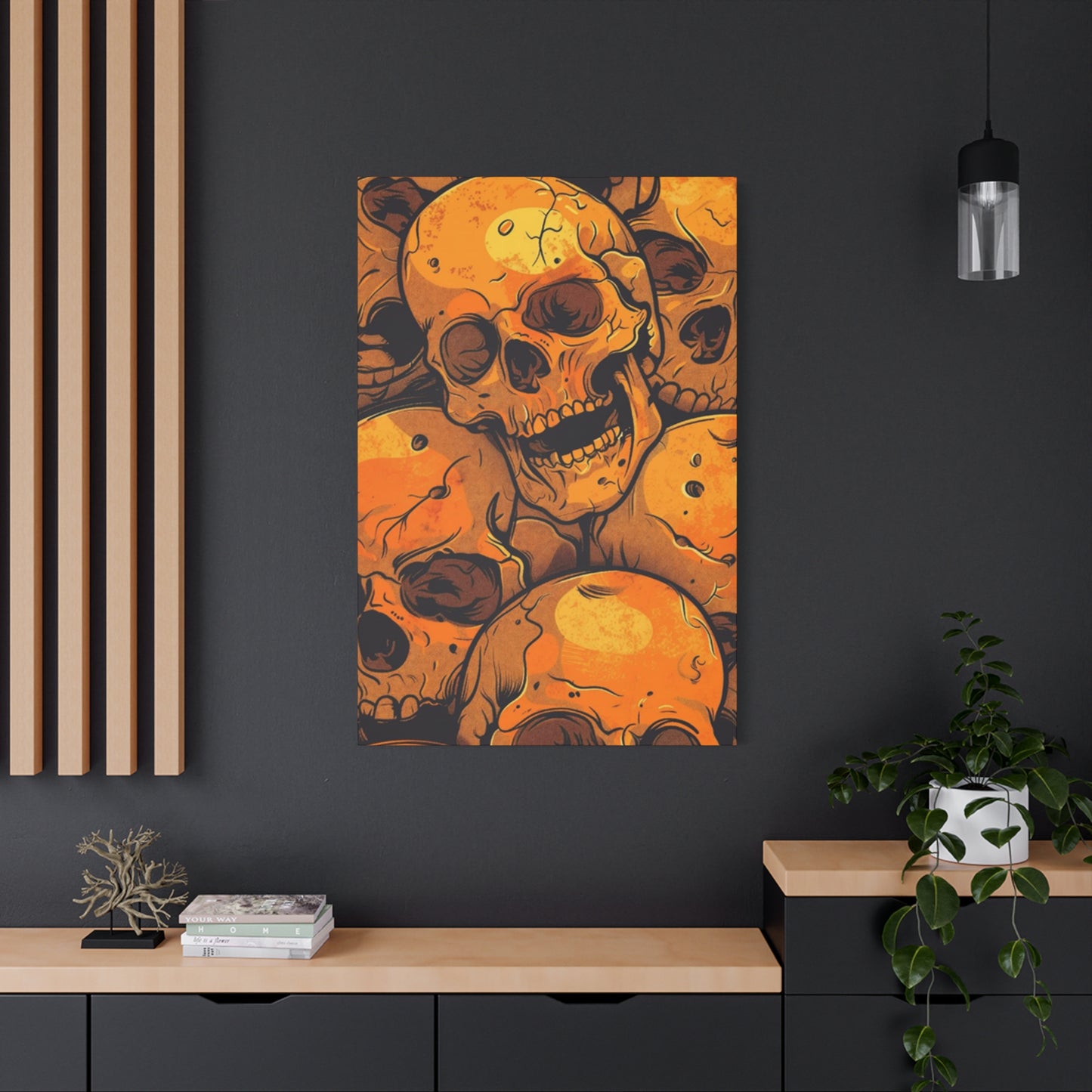 Yellow Skull Wall Art & Canvas Prints