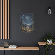 Joshua 1:9 Courage Night Path Scripture Wall Art & Canvas Print