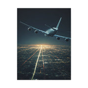 Night Runway Takeoff Journey Wall Art & Canvas Prints