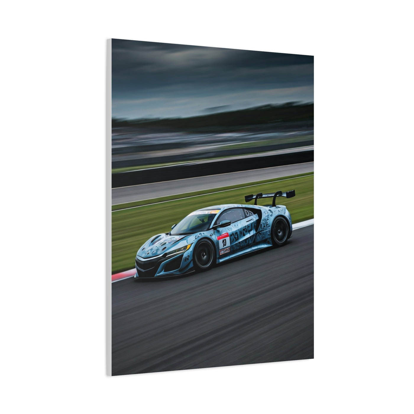 Acura NSX GT3 Modern Circuit Balance Wall Art & Canvas Prints