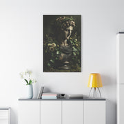 Classical Bust with Botanical Elegance Wall Art & Canvas Print