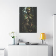 Biophilic Forest Goddess Portrait Wall Art & Canvas Print