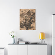 Antique Alpine Flora Engraving Wall Art & Canvas Print