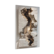 Sculptural Ruptured Wall Passage Wall Art & Canvas Print
