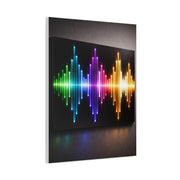 Neon Equalizer Light Spectrum Wall Art & Canvas Print