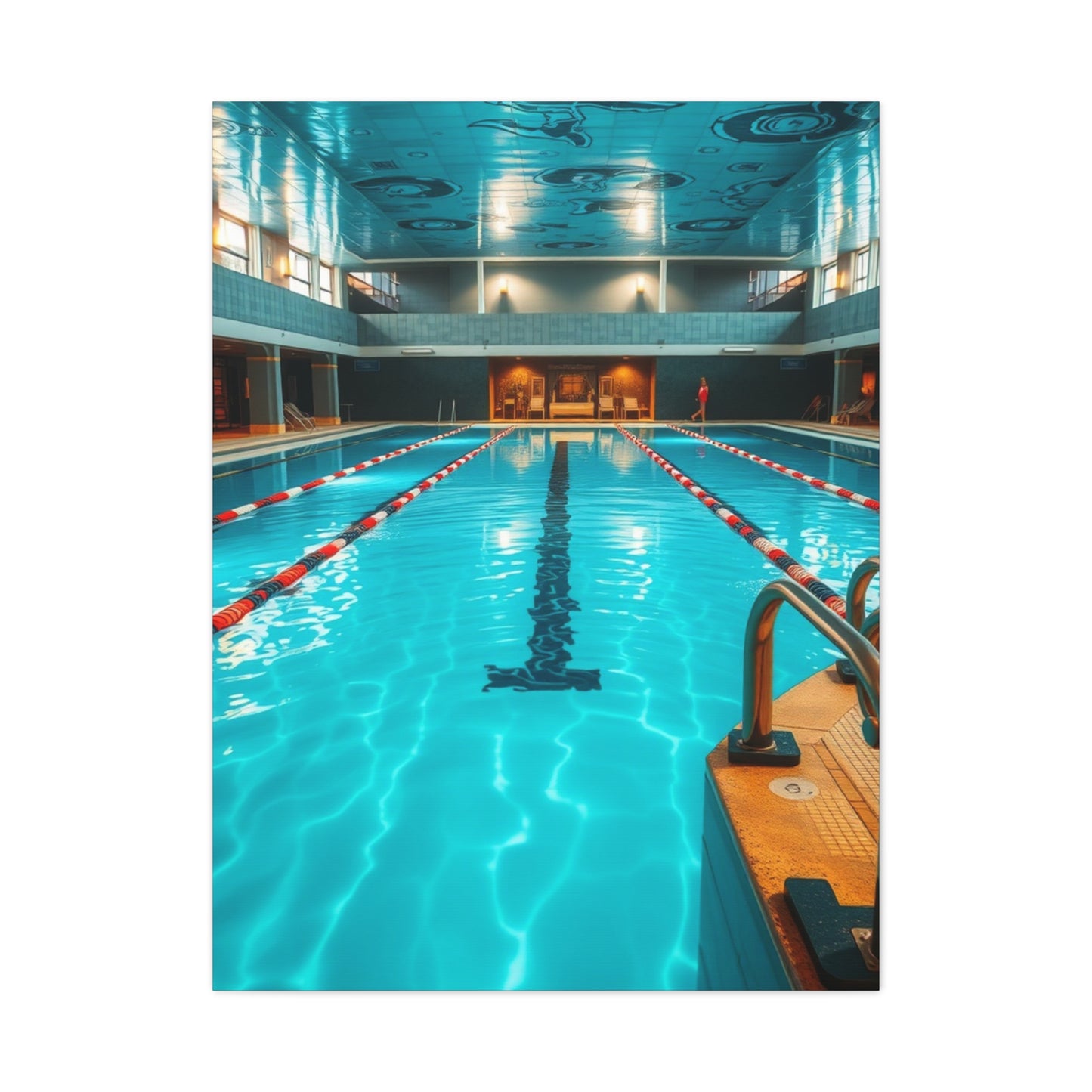 Vision Swimming Pool Art Art Wall Art & Canvas Print
