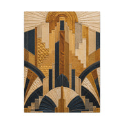 Art Deco Textile Geometric Tapestry Wall Art & Canvas Print