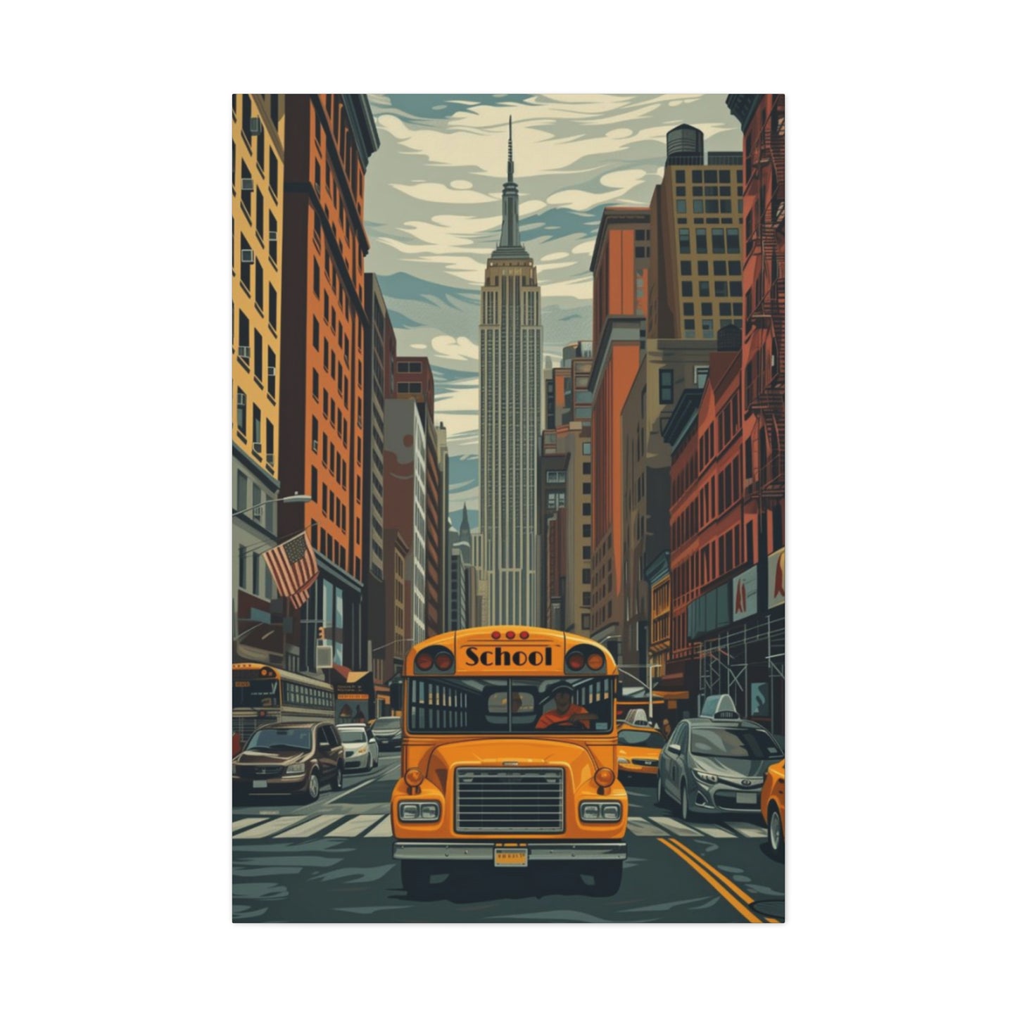 Bus Of New York City Wall Art & Canvas Prints