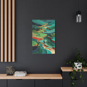 Sculpted Golf Terrain Abstract Wall Art & Canvas Print