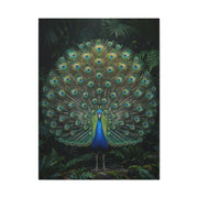 Jungle Royal Peacock Halo Wall Art & Canvas Print