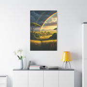 Rainbow Over African Savannah Landscape Wall Art & Canvas Prints
