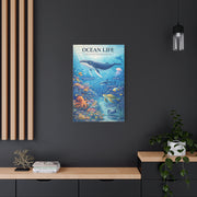 Ocean Life Educational Diagram – Wall Art & Canvas Print