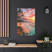 Maui Tropical Sunrise Shoreline Wall Art & Canvas Print
