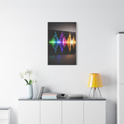 Neon Equalizer Light Spectrum Wall Art & Canvas Print
