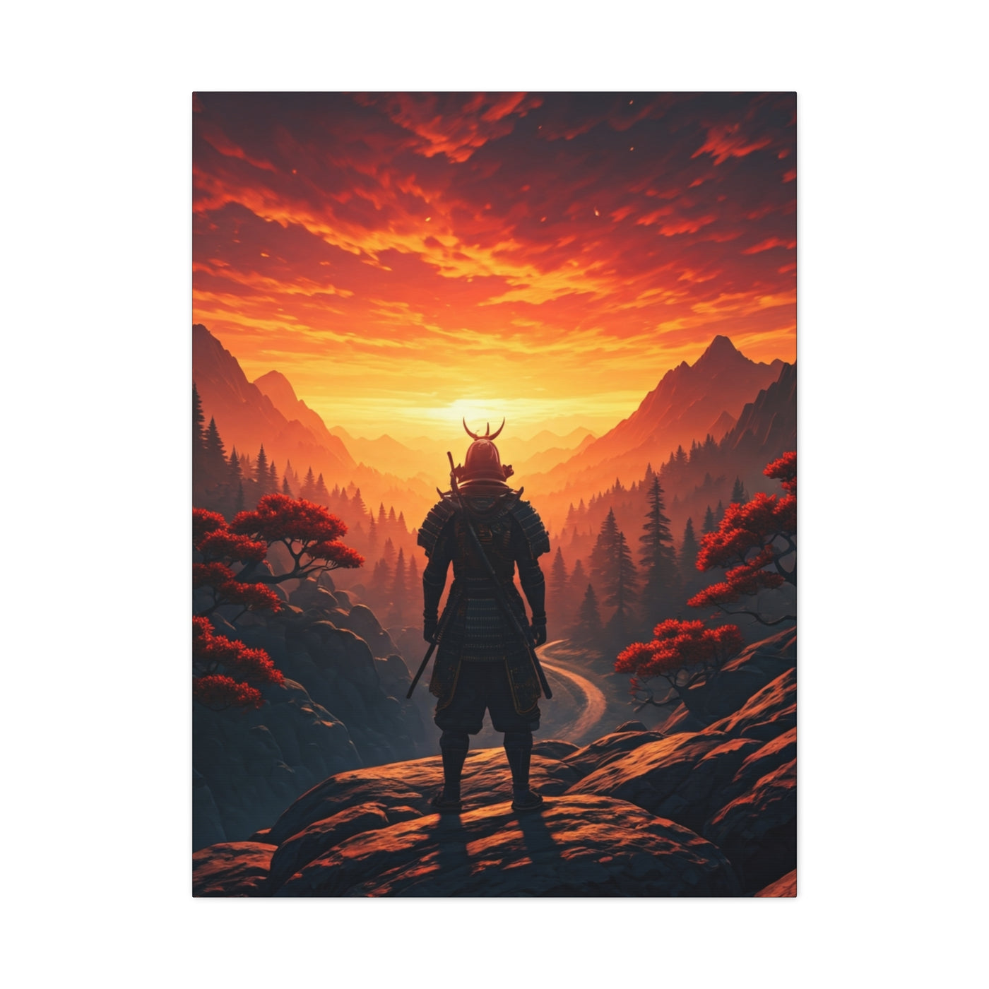 Samurai at Sunset Wall Art & Canvas Prints