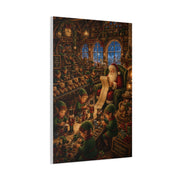 Cozy Traditional Santa Workshop Wall Art & Canvas Print