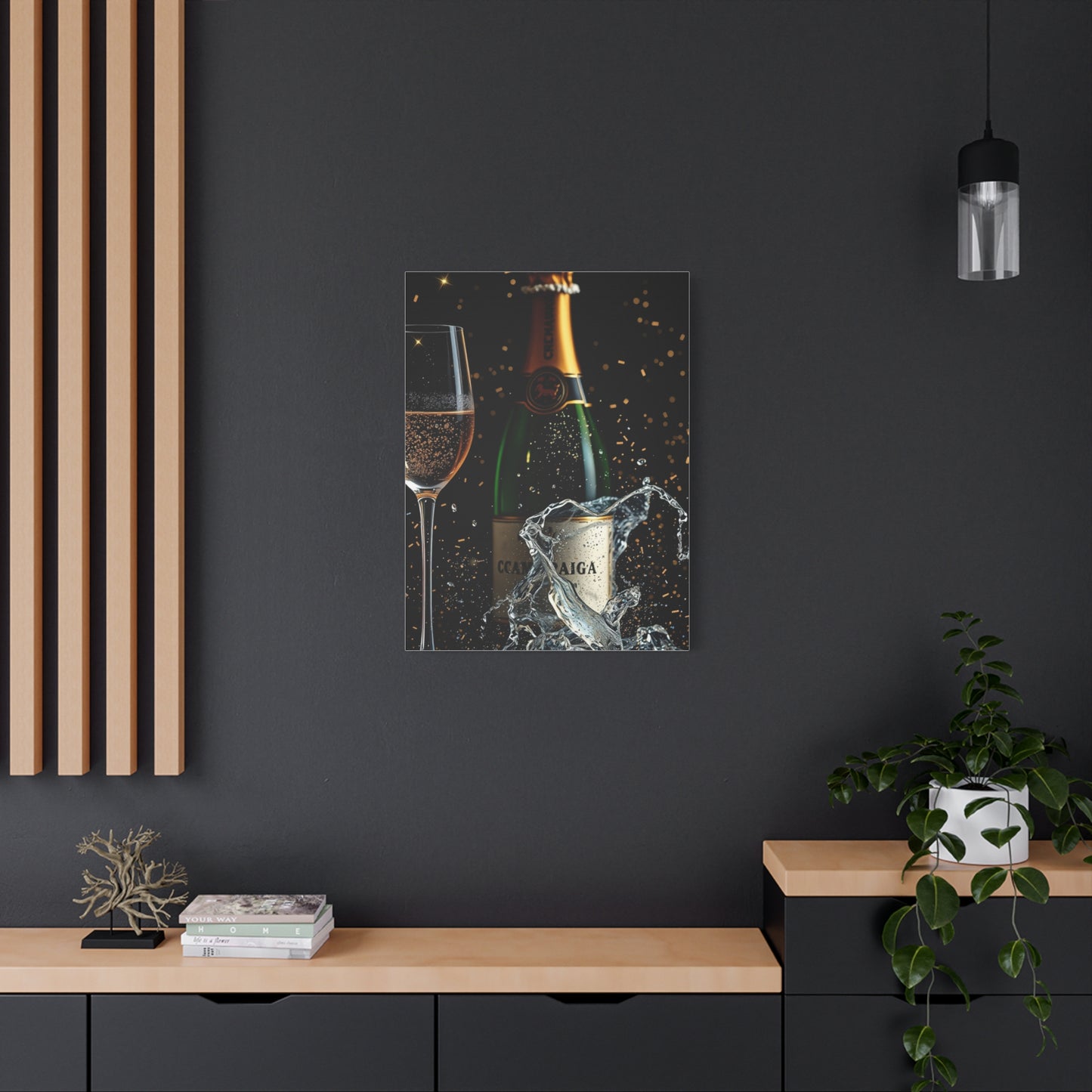 Champagne Art Supreme Canvas Wall Art & Canvas Print