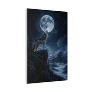 Full Moon Howling Wolf Ridge Scene Wall Art & Canvas Print
