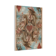 Coastal Cowgirl Playing Card Portrait Wall Art & Canvas Print