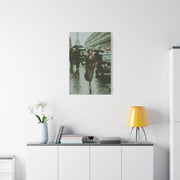 Parisian Rainy Street Elegance Wall Art & Canvas Print