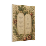 Ten Commandments Botanical Scripture Wall Art & Canvas Print