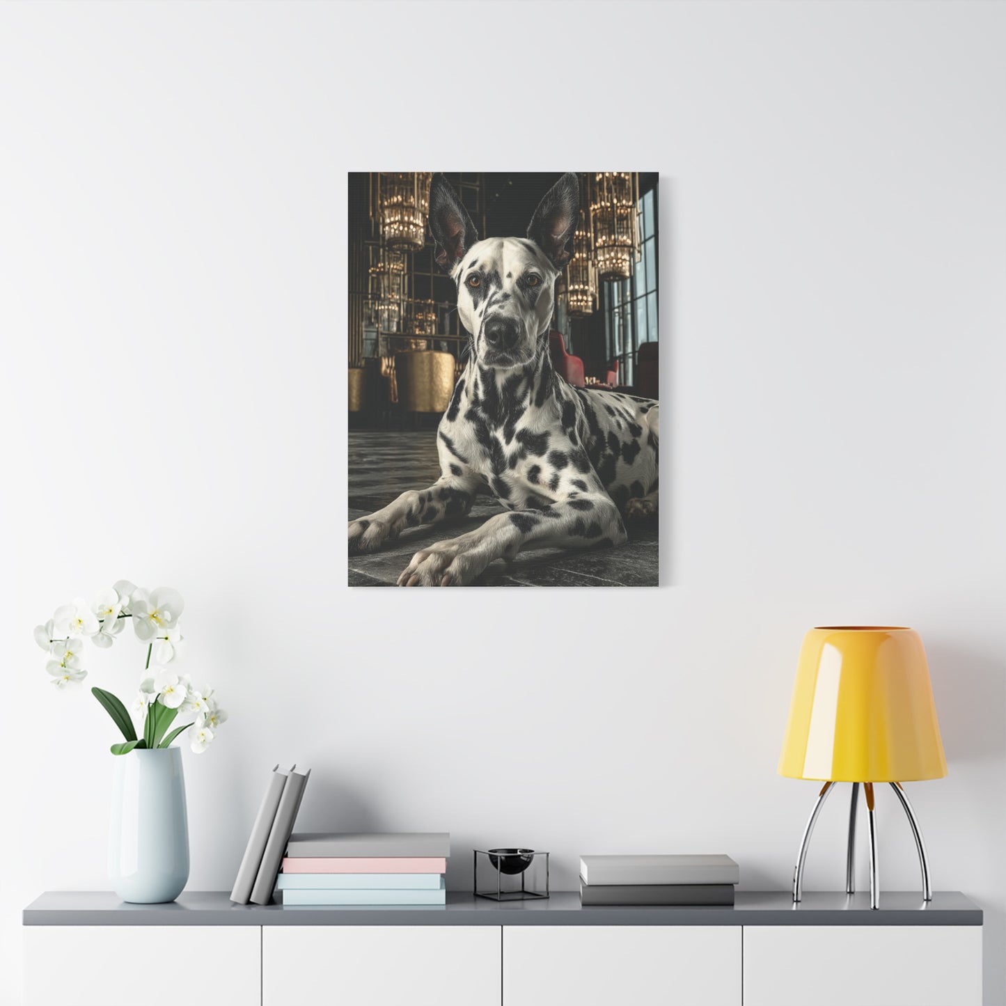 Dalmatian Luxury Lounge Portrait Wall Art & Canvas Print