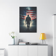 Soldier Standing for Freedom Wall Art & Canvas Prints .