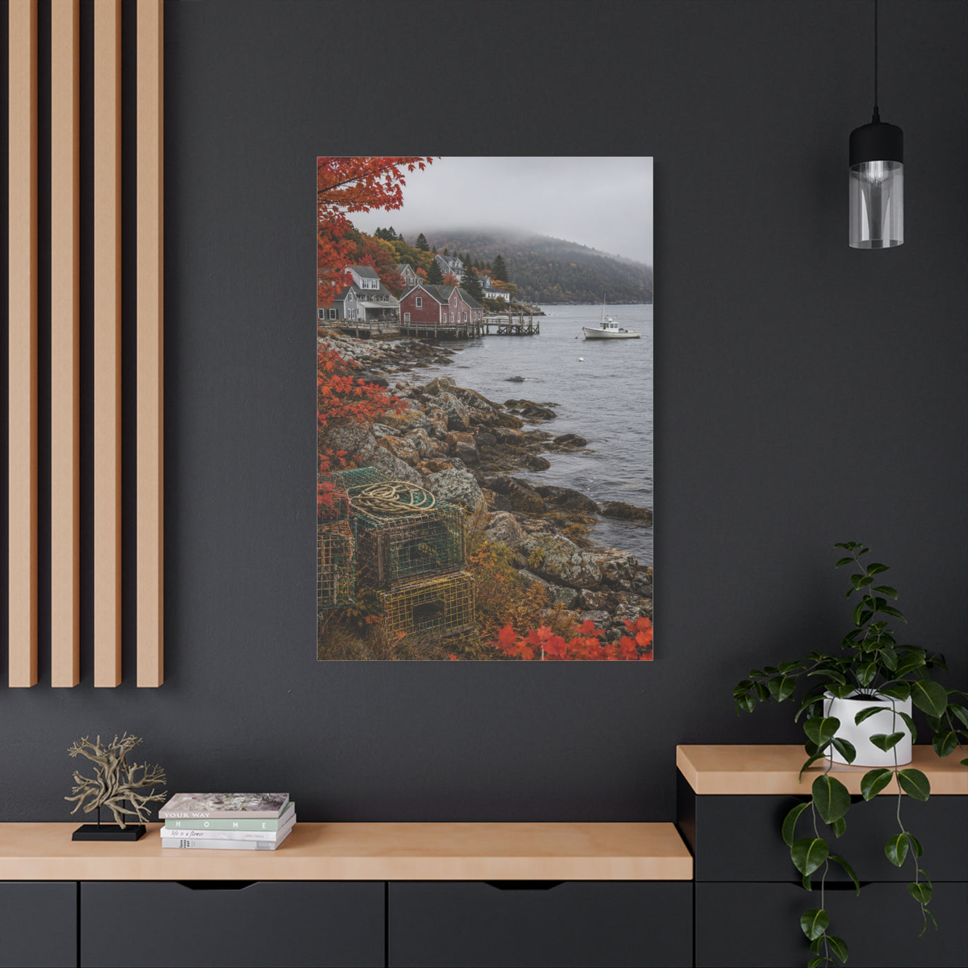 Bar Harbor Maine Coastal Autumn Wall Art & Canvas Print