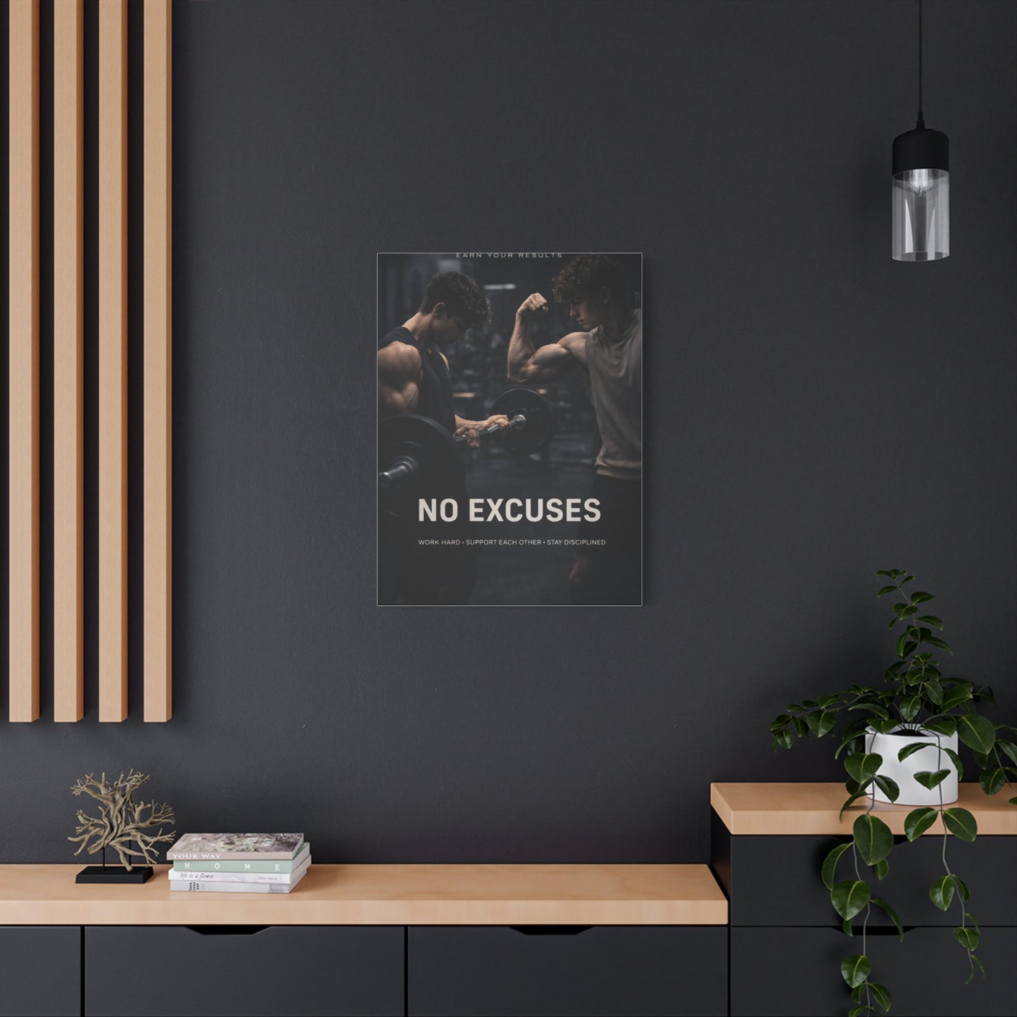 No Excuses Power Training Wall Art & Canvas Print