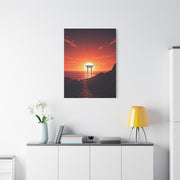 Sacred Horizon Torii Sunset Wall Art & Canvas Prints