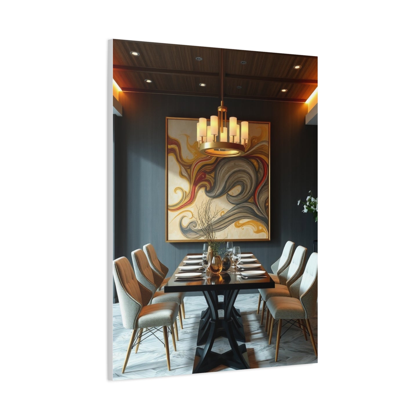 Refined Banquet Canvas Wall Art & Canvas Print
