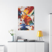 Bold Multicolor Abstract Brushstroke Wall Art & Canvas Print