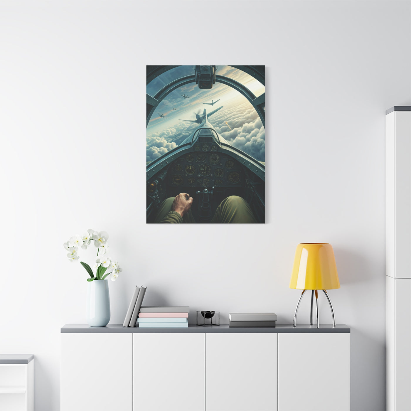 Pilot Cockpit Sky Mission View Wall Art & Canvas Prints