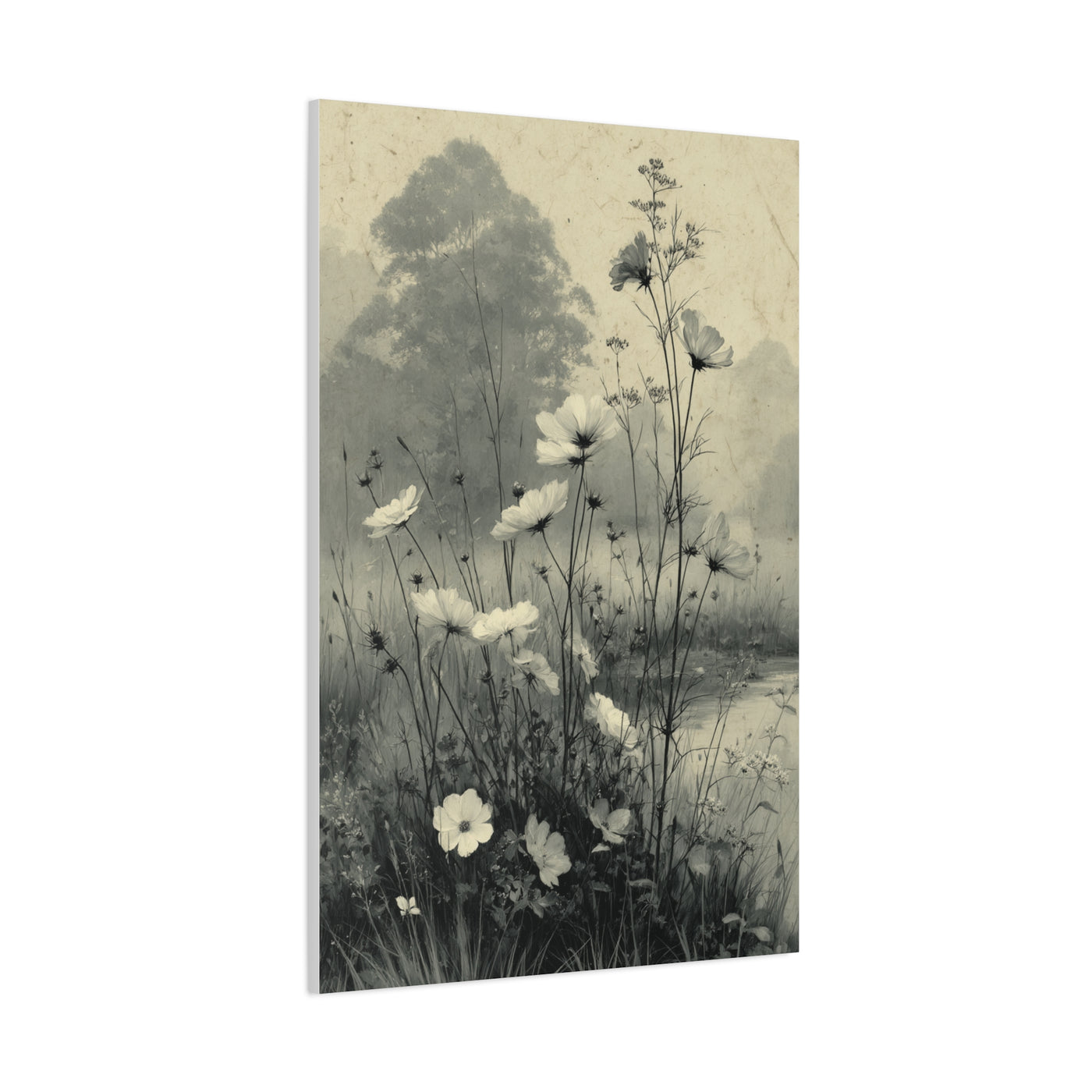 Vintage Wildflower Meadow Botanical Wall Art & Canvas Print
