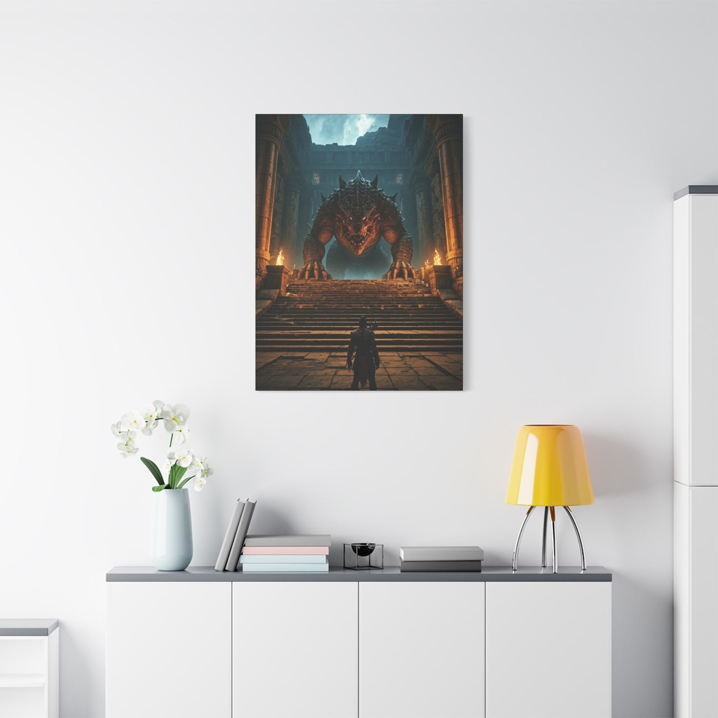 Colossal Dragon Guardian Wall Art & Canvas Prints