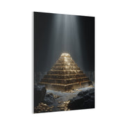 Monumental Gold Pyramid Treasury Wall Art & Canvas Print