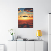 Golden Sky Takeoff Flight Wall Art & Canvas Prints