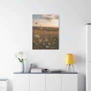 Golden Wildflower Meadow Wall Art & Canvas Print