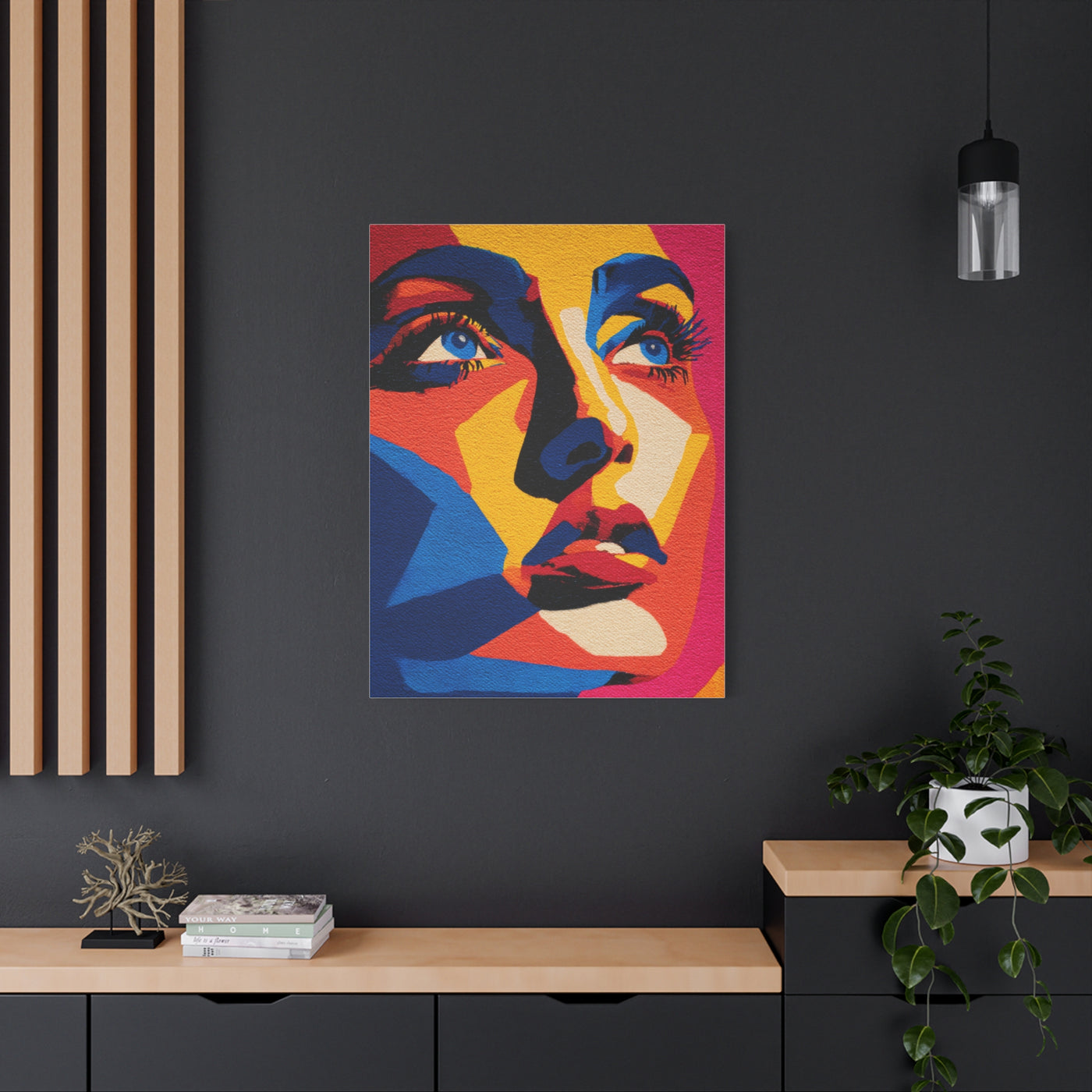 Vibrant Pop Art Portrait Wall Art & Canvas Print