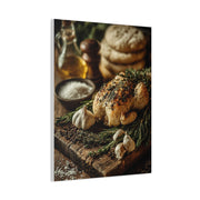 Herb Roasted Chicken Rustic Kitchen Wall Art & Canvas Print