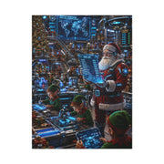 Futuristic Santa Workshop Wall Art & Canvas Print