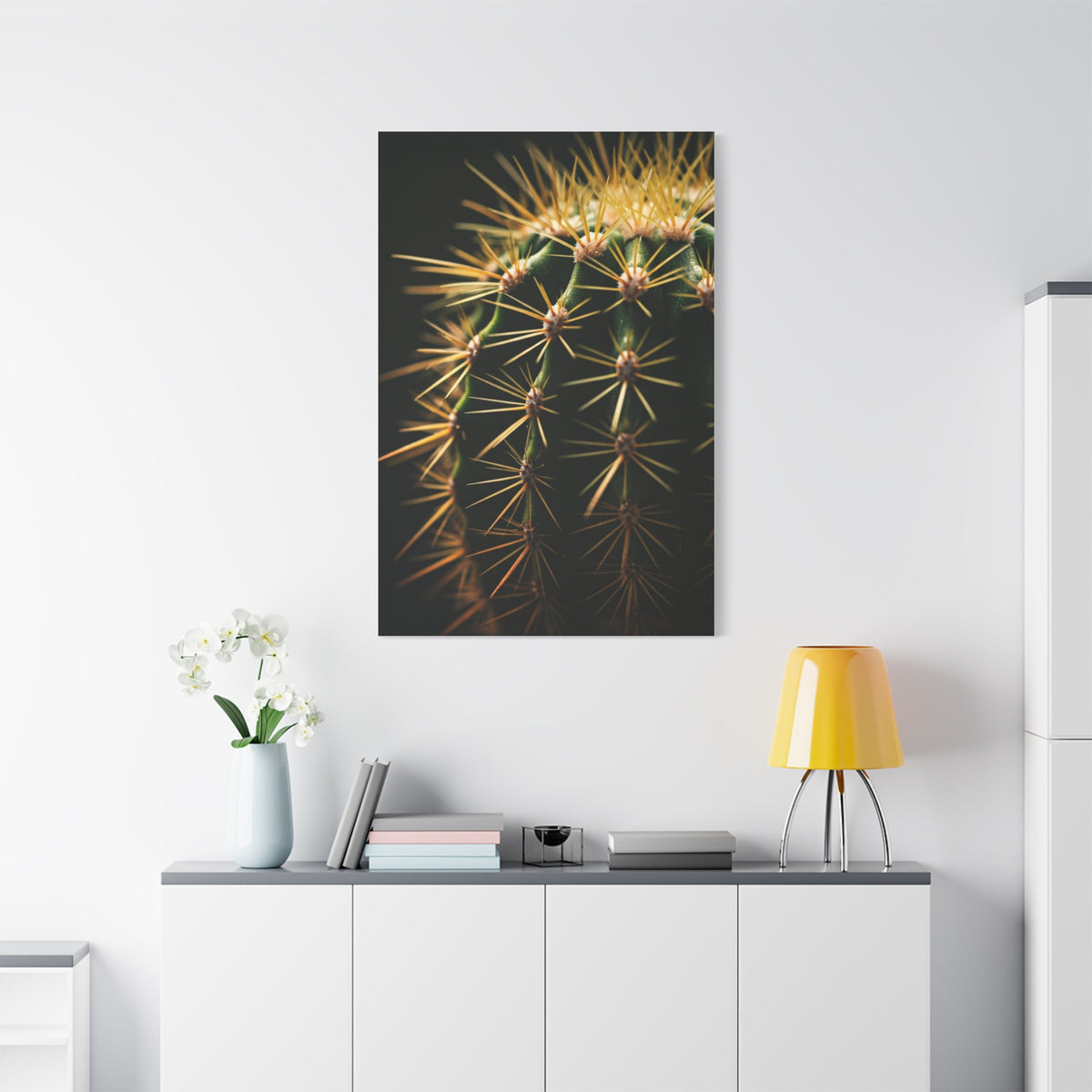 Desert Geometry Cactus Close-Up Wall Art & Canvas Prints