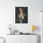 High-Fashion Satin Portrait Wall Art & Canvas Print