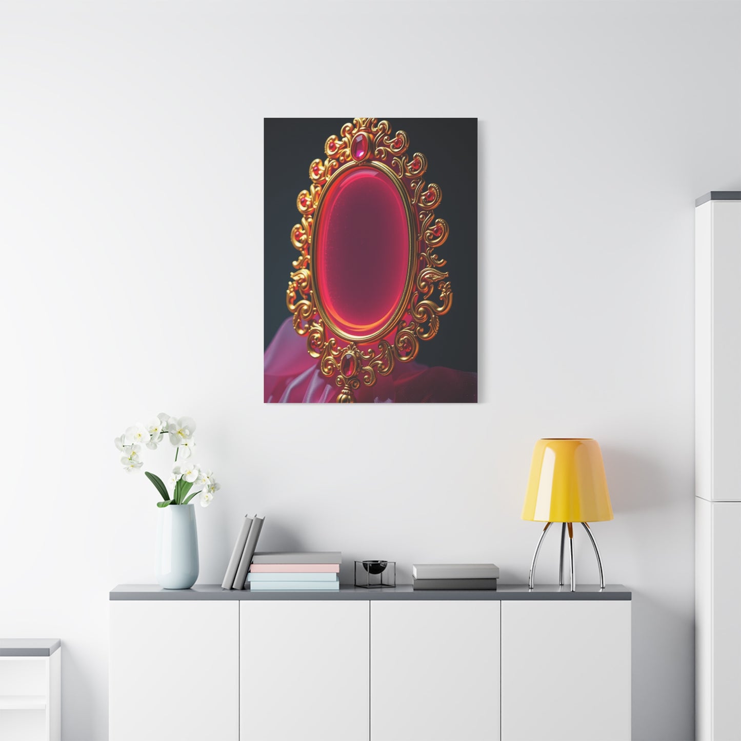 Gold & Pink Art Supreme Canvas Gallery Wall Art & Canvas Print