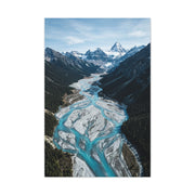 Glacial River Valley Aerial Wall Art & Canvas Print