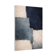 Navy and Stone Color Block Composition Wall Art & Canvas Print