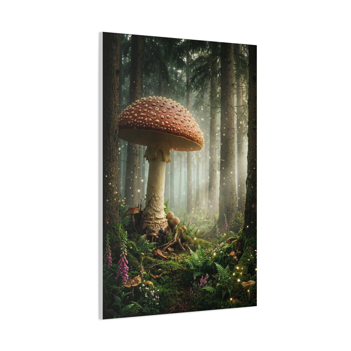 Enchanted Giant Amanita Forest Wall Art & Canvas Print