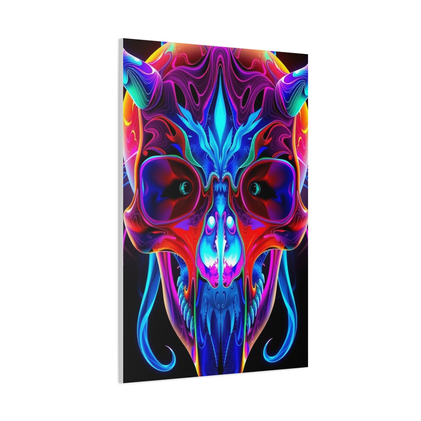 Collection 3D Trippy Skull Art By Ali Gulec Art Wall Art & Canvas Print
