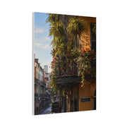 French Quarter Balcony Floral Detail Wall Art & Canvas Print