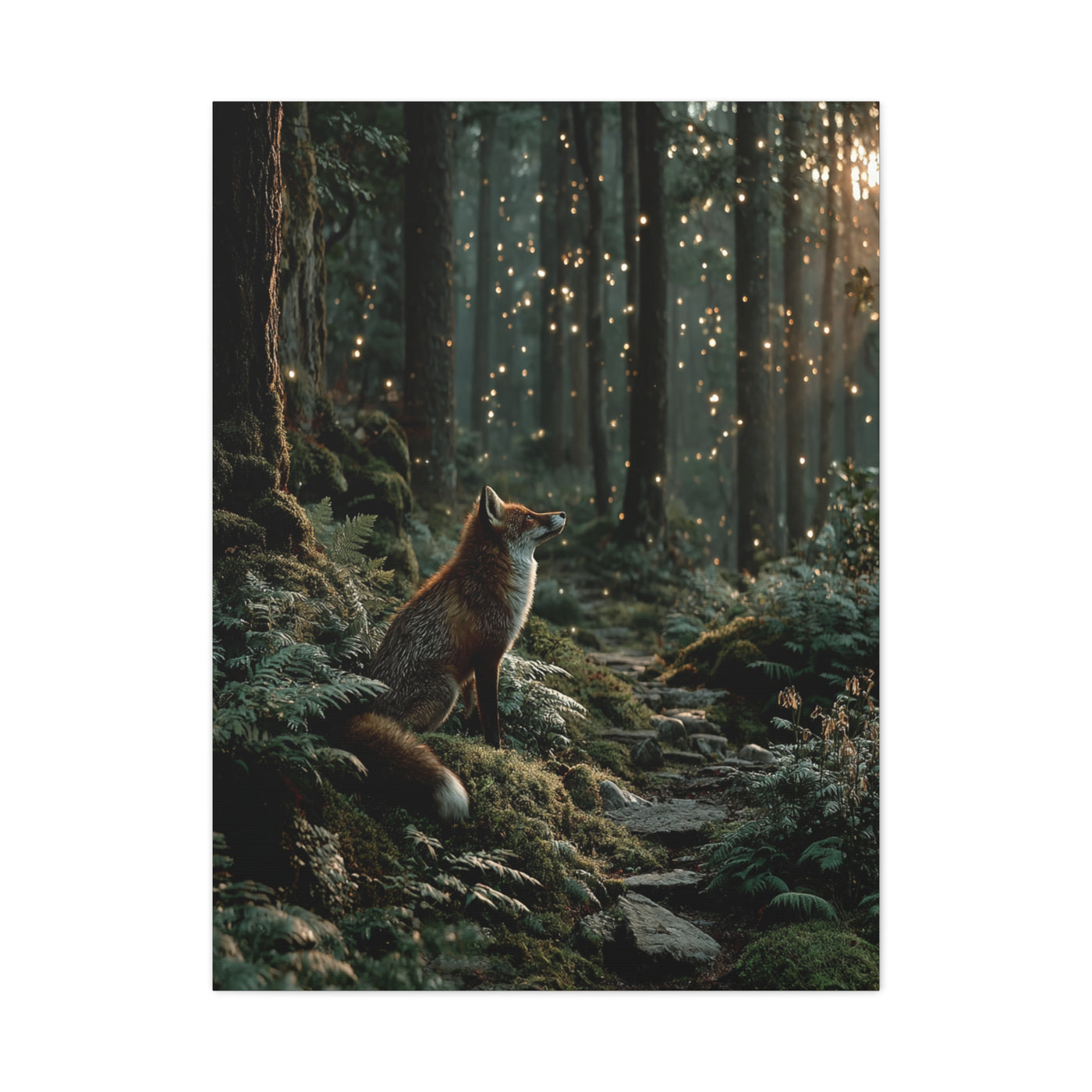 Enchanted Forest Fox Wall Art & Canvas Print